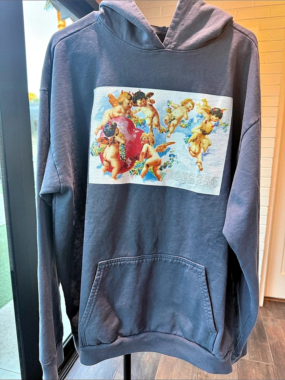 Boys Lie Carson Patrick Bowie Graphic Hoodie Like New